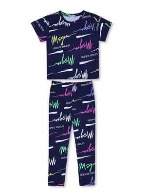 Костюм Девочкам Bonito Чернильный Надписи (фото 1)