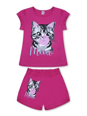 Костюм Девочкам Bonito Малиновый Кошка (фото 1)