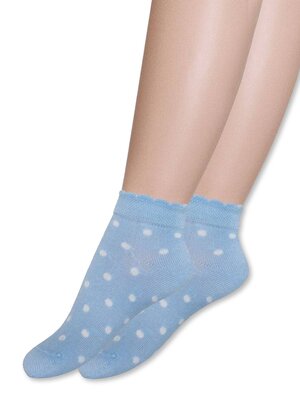 Носки Девочкам Para socks Голубой Горошек (фото 1)