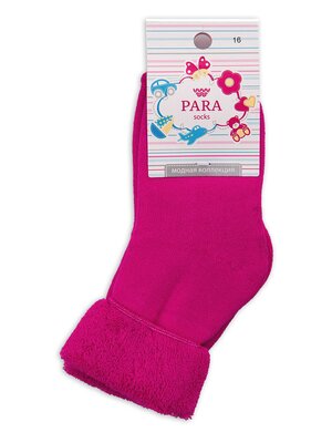 Носки Девочкам Para socks Малиновый Без рисунка (фото 1)