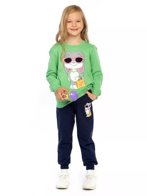 Костюм Девочкам Baby style Салатовый; Чернильный Зайка (фото 1)