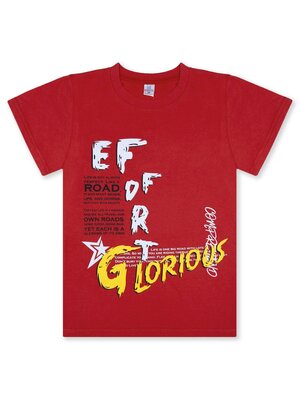 Футболка Мальчикам Bonito Красный Надпись (фото 1)