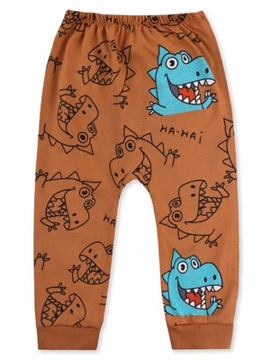 Штанишки Новорождённым Юлала Коричневый Динозавры (фото 1)