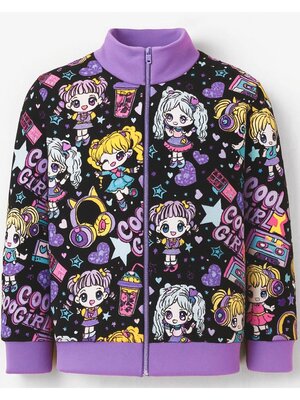 Толстовка Девочкам Юлала Чёрный; Сиреневый Девочки (фото 1)