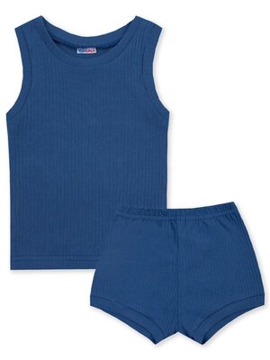 Комплект Новорождённым Юлала Синий тёмный Без рисунка (фото 1)