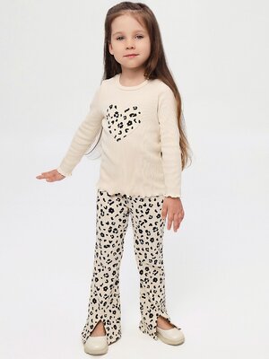 Костюм Девочкам Юлала Экрю Леопард (фото 1)