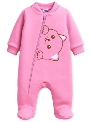 Комбинезон Новорождённым Юлала Розовый Котик (фото 1)