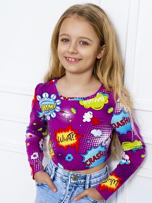 Топ Девочкам Юлала Фиолетовый Надписи (фото 1)