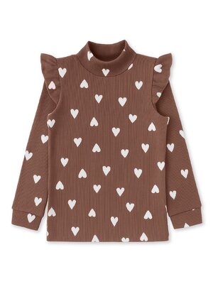 Водолазка Девочкам Юлала Коричневый Сердечки (фото 1)