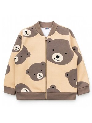 Толстовка Мальчикам Юлала Бежевый; Коричневый Мишки (фото 1)