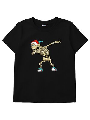 Футболка Мальчикам Юлала Чёрный Скелет (фото 1)