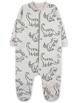 Комбинезон Новорождённым Юлала Серый Динозаврики (фото 1)
