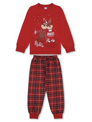 Пижама Мальчикам Bonito Красный Олени (фото 1)
