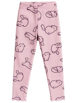 Лосины Девочкам Юлала Пудра Котики (фото 1)