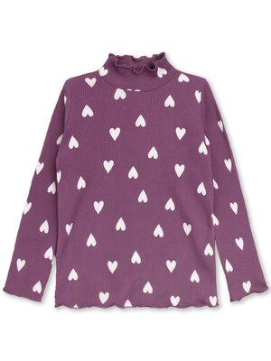 Водолазка Девочкам Юлала Лиловый Сердечки (фото 1)