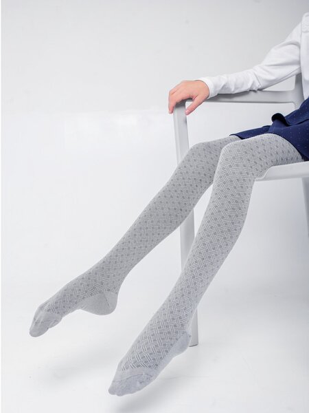 Колготки Девочкам Борисоглебский трикотаж Серый Узоры (фото 2)