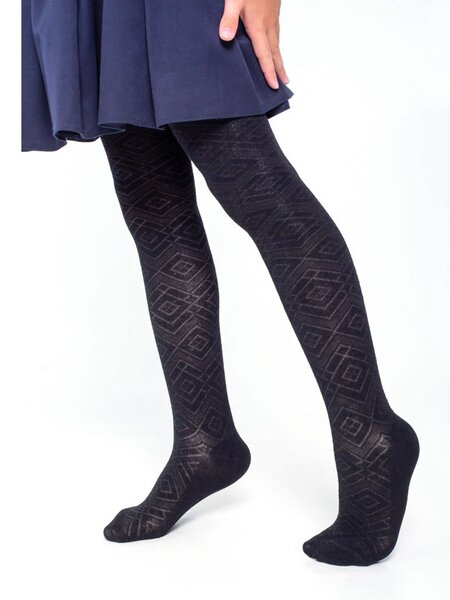 Колготки Девочкам Борисоглебский трикотаж Чёрный Узоры (фото 2)