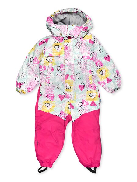 Комбинезон для девочки Девочкам Super gift Мятный; Розовый Сердечки (фото 1)