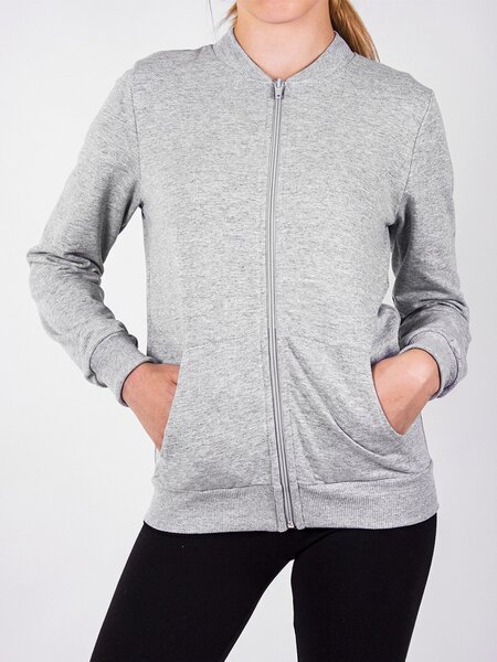 Толстовка детская Девочкам Jewel style Серый меланж Без рисунка (фото 1)