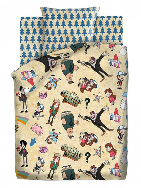 Комплект постельного белья Для дома Россия Бежевый Гравити Фолз (фото 1)