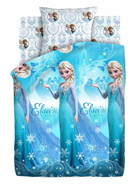 Комплект постельного белья Для дома Россия Белый; Голубой Принцесса Эльза (фото 1)