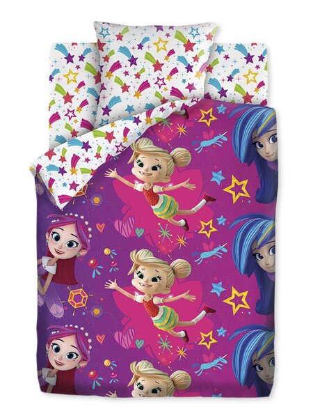 Комплект постельного белья Для дома Россия Белый; Розовый; Фиолетовый Фееринки (фото 1)