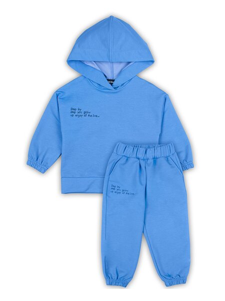 Костюм спортивный Мальчикам Bonito Голубой Надписи (фото 1)