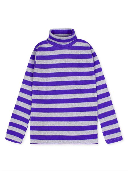 Водолазка для мальчика Мальчикам Bonito Ультрамарин; Серый меланж Полоски (фото 1)