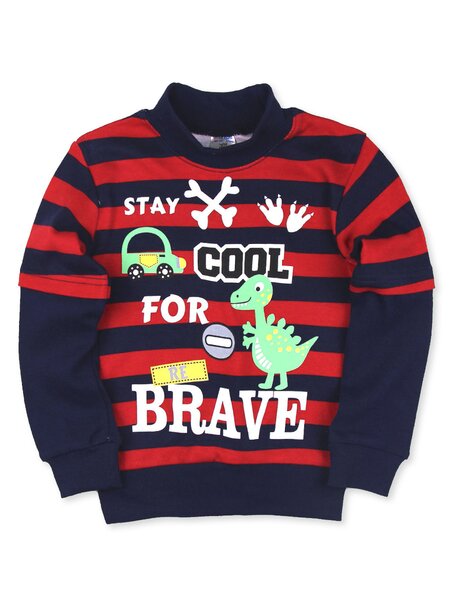 Водолазка для мальчика Мальчикам Весёлый супер далматинец Чернильный; Красный Динозавр (фото 1)