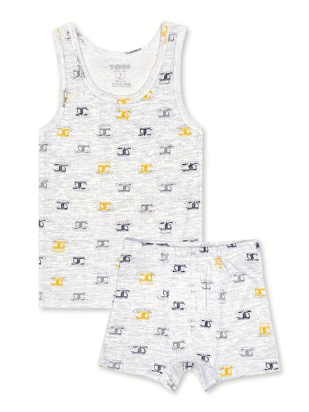 Комплект для мальчика Мальчикам Takro Серый меланж Вертолёт (фото 1)