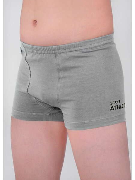 Трусы для мальчика Мальчикам Jewel style Серый меланж Без рисунка (фото 1)