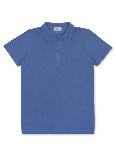 Поло для мальчика Мальчикам Bonito Серо-синий Без рисунка (фото 1)