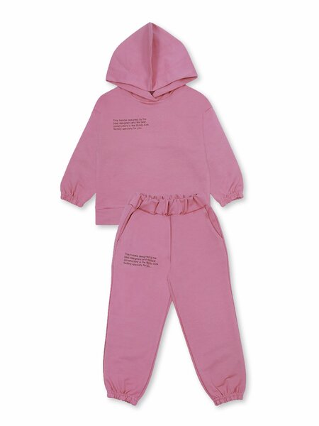 Костюм для девочки Девочкам Bonito Розовый тёмный Надпись (фото 1)