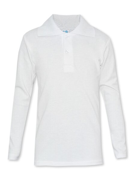 Поло для мальчика Мальчикам Baby style Белый Без рисунка (фото 1)