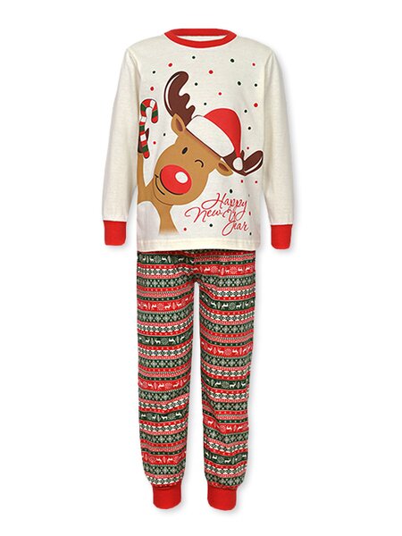 Пижама для мальчика Мальчикам Лунёва Бежевый светлый Олень (фото 1)