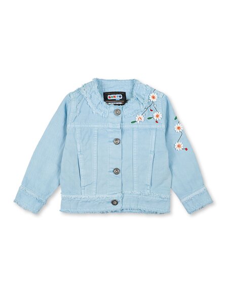 Пиджак для девочки Девочкам Bonito Голубой Цветы (фото 1)