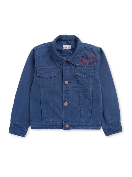 Пиджак детский Девочкам Bonito Синий тёмный Без рисунка (фото 1)