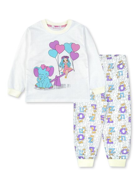 Пижама для девочки Девочкам Takro Белый Девочка (фото 1)