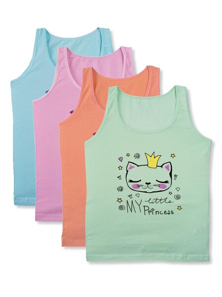 Майка для девочки Девочкам Nicoletta Микс Кошка (фото 1)