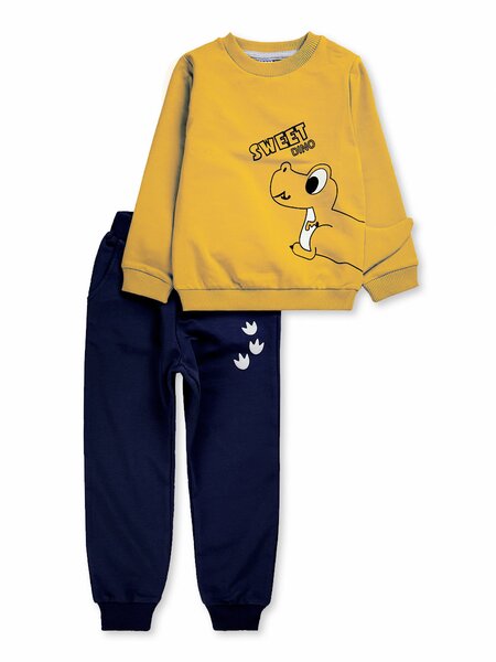 Костюм детский Мальчикам Bonito Горчичный; Чернильный Динозавр (фото 1)