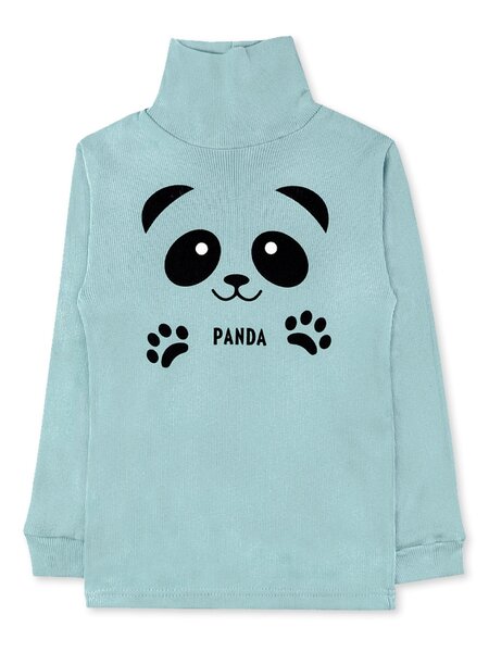 Водолазка для девочки Девочкам Юлала Голубой светлый Панда (фото 1)