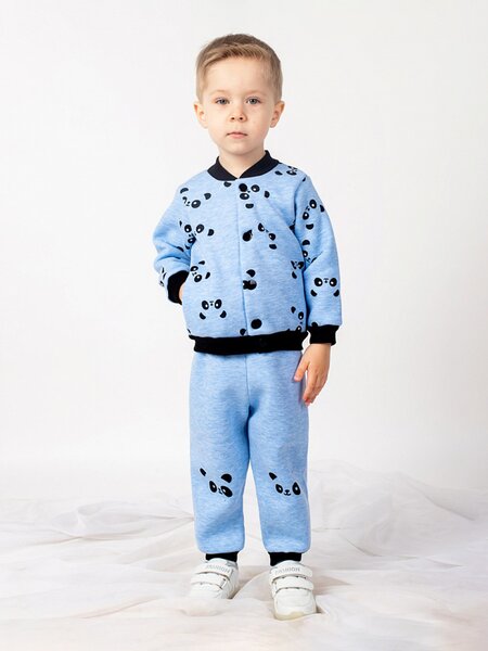 Костюм для мальчика Мальчикам Юлала Синий светлый Панды (фото 1)