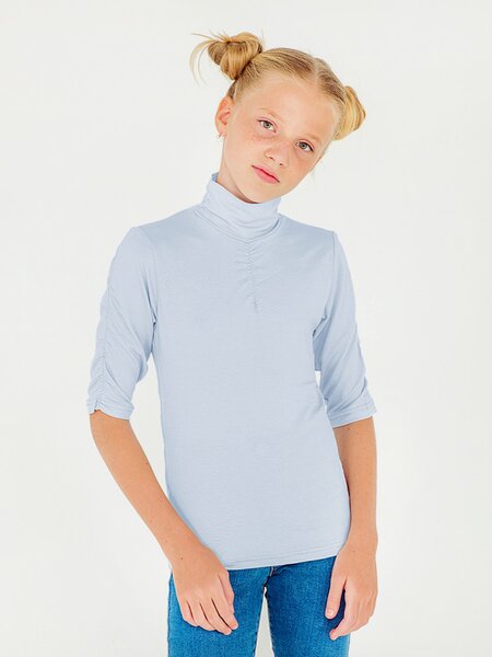 Водолазка для девочки Девочкам Юлала Голубой светлый Без рисунка (фото 1)