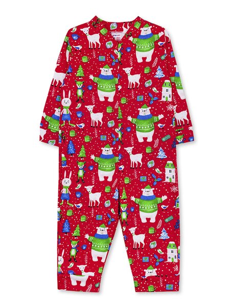 Комбинезон детский Мальчикам Юлала Красный Зверята (фото 1)