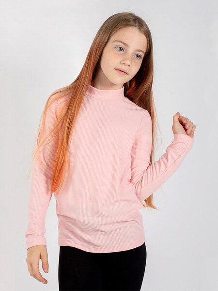 Водолазка для девочки Девочкам Юлала Розовый светлый Без рисунка (фото 1)