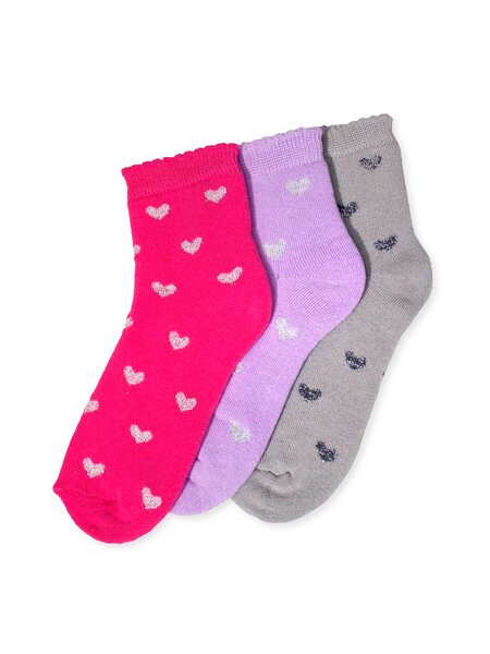 Носки для девочки Девочкам Россия Микс Сердечки (фото 1)