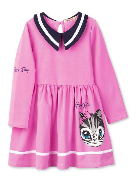 Платье для девочки Девочкам Bonito Розовый Кошка (фото 1)