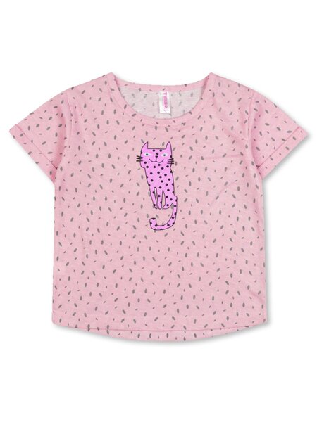 Футболка для девочки Девочкам Takro Розовый Котик (фото 1)
