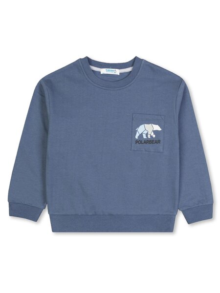 Джемпер для мальчика Мальчикам Takro Серо-синий Медведь (фото 1)