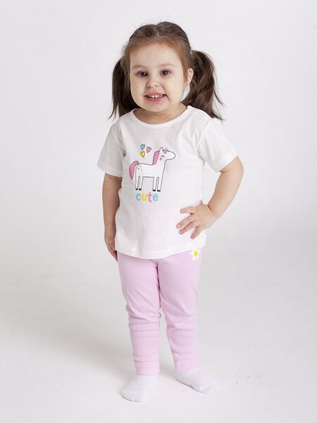 Футболка для девочки Девочкам Takro Молочный Пони (фото 1)